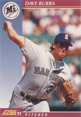 1992 Score - Dave Burba #611