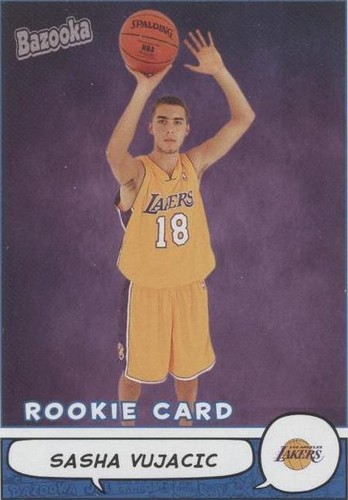2004-05 Topps Bazooka - Sasha Vujacic #202