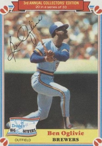 1983 Topps Drake's Big Hitters - Ben Oglivie #20