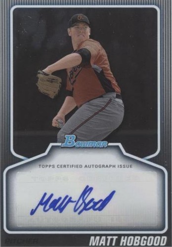 2010 Bowman Draft Picks & Prospects - Matt Hobgood #BPA-MH