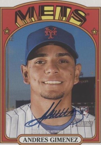 2021 Topps Heritage - Andres Gimenez #ROA-AGI