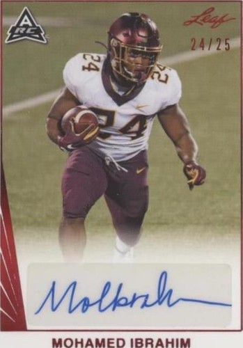 2021 Leaf Memories Mohamed Ibrahim #BA-MI1