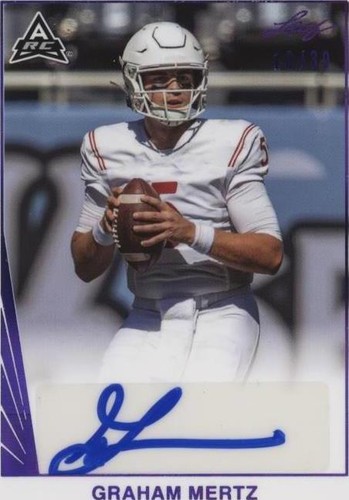 2021 Leaf Memories Graham Mertz #BA-GM1