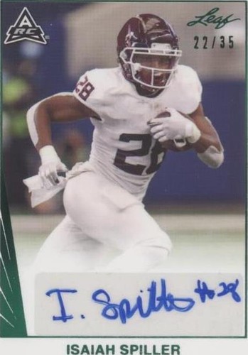 2021 Leaf Memories Isaiah Spiller #BA-IS1