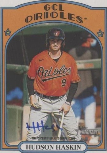 2021 Topps Heritage Minor League Edition - Hudson Haskin #ROA-HH