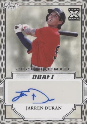 2020 Leaf Ultimate Draft - Jarren Duran #BA-JD3