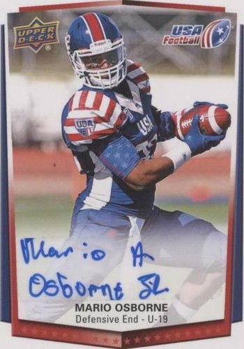 2015 Upper Deck USA Football Mario Osborne #34