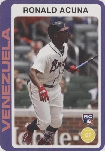 2018 Topps Throwback Thursday #TBT - Ronald Acuña Jr. #105