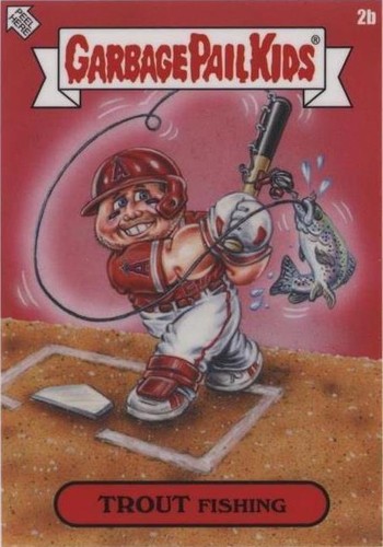 2023 Topps Mlb X Garbage Pail Kids: Series 3 David Gross - Mike Trout #2B