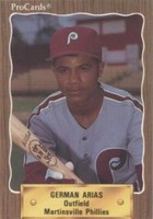 1990 ProCards Minor League - German Arias #3207