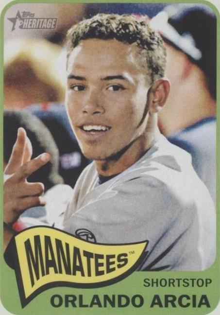 Topps Heritage 2014 edición de ligas menores - Orlando Arcia #189