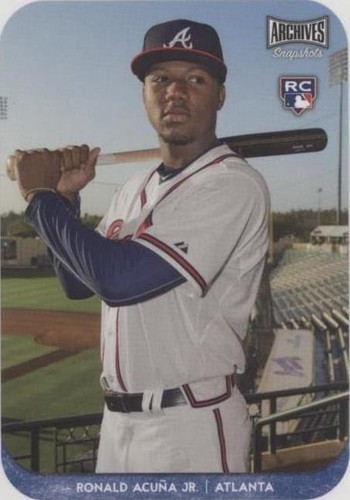 2025 Topps Archives - Cyber Stats Holo Foil #95C-25 Ronald Acuna