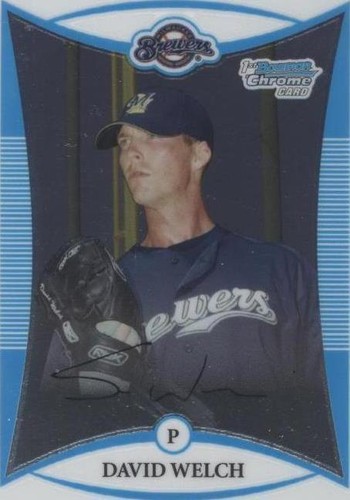 2008 Bowman Chrome - David Welch #BCP66
