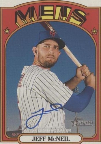 2021 Topps Heritage - Jeff McNeil #ROA-JM