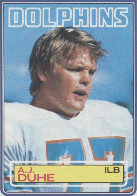 1983 Topps A.J. Duhe #312