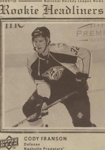 2009-10 Upper Deck - Cody Franson #RH11