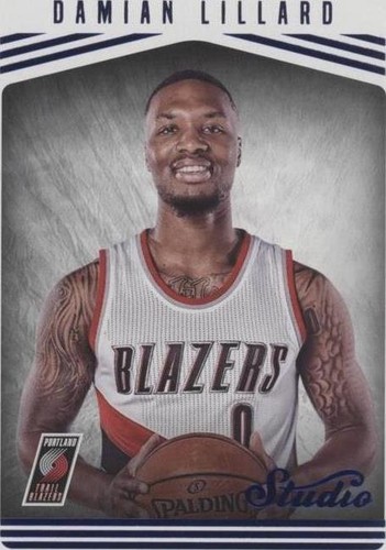 2016-17 Panini Studio - Damian Lillard #107