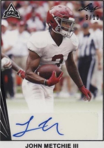 2021 Leaf Memories John Metchie III #BA-JM1