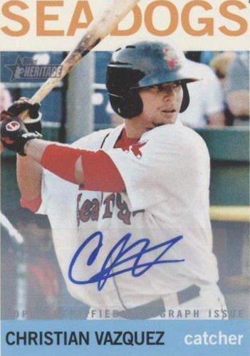 2013 Topps Heritage Minor League Edition - Christian Vazquez #ROA-CV
