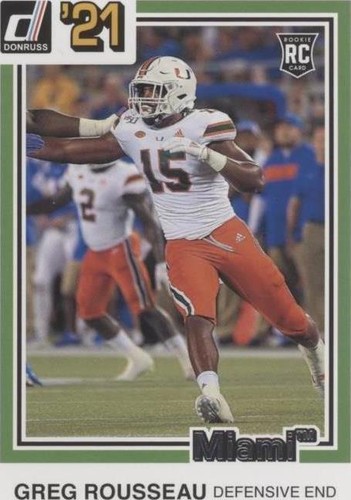 2021 Panini Chronicles Draft Picks Greg Rousseau #26