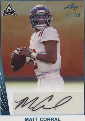 2021 Leaf Memories Matt Corral #BA-MC2