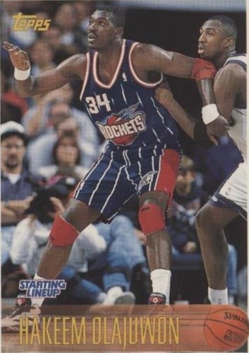 AKEEM HAKEEM OLAJUWON STARTING LINEUP RC 1989+17 DIF INSERTS