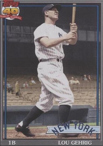 2021 Topps Project70® #250 ⚾️ 1957 Lou Gehrig by Joshua Vides