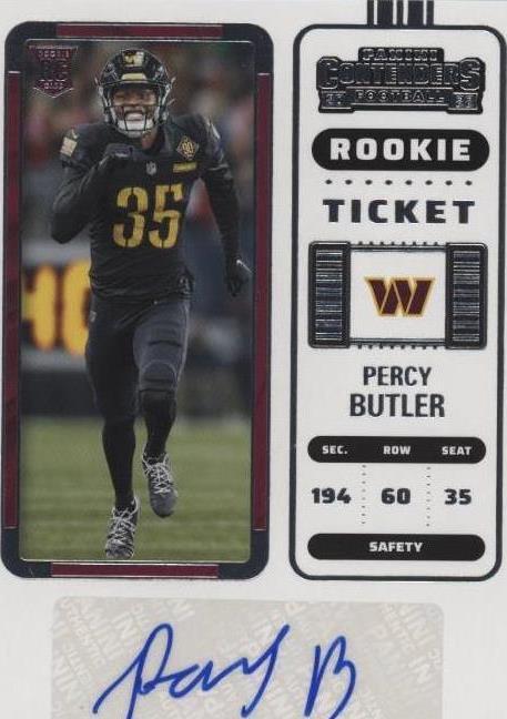 2022 Panini Contenders Percy Butler #205