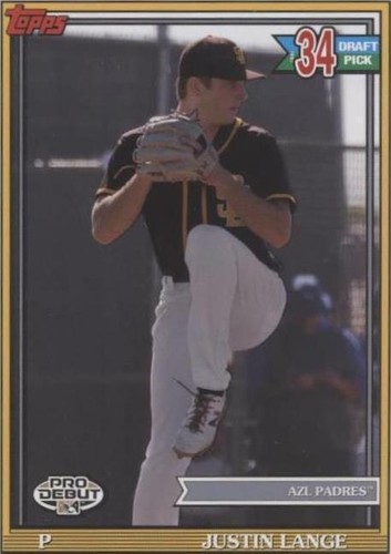 2021 Topps Pro Debut - Justin Lange #PD-199