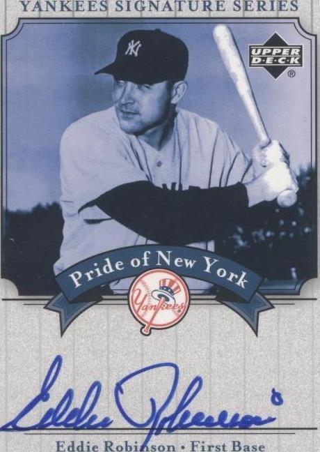 2003 Upper Deck Yankees Signature Series - Eddie Robinson #PN-ER