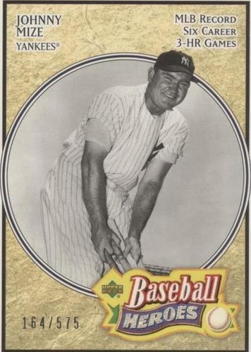 2005 Upper Deck Baseball Heroes - Johnny Mize #144