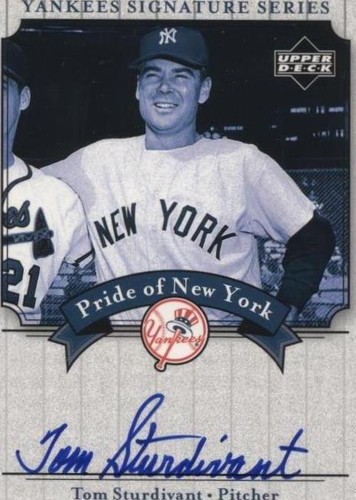 2003 Upper Deck Yankees Signature Series - Tom Sturdivant #PN-TS
