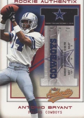 2002 Fleer Authentix Antonio Bryant #107