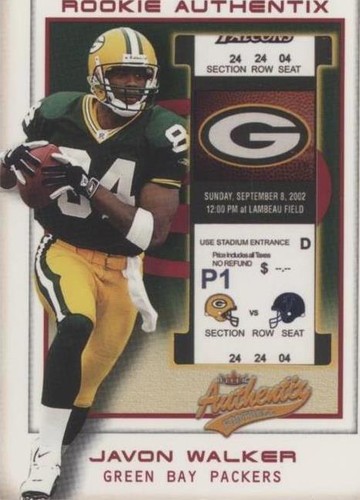 2002 Fleer Authentix Javon Walker #122