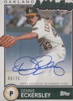 2020 Topps Brooklyn Collection - Dennis Eckersley #BKA-DE