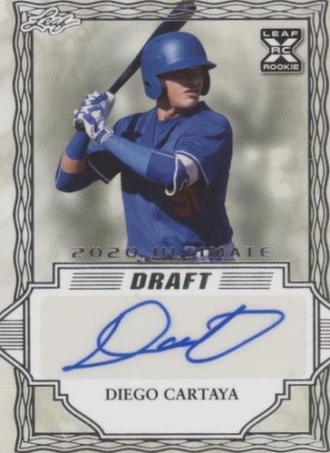 2020 Leaf Ultimate Draft - Diego Cartaya #BA-DC2