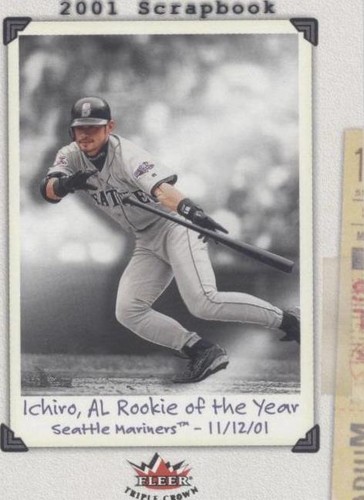 その他 2001 fleer Ichiro RC  #/2999 Psa10 pop20 2001 Fleer Triple Crown /2999 Ichiro Suzuki #306 Rookie RC