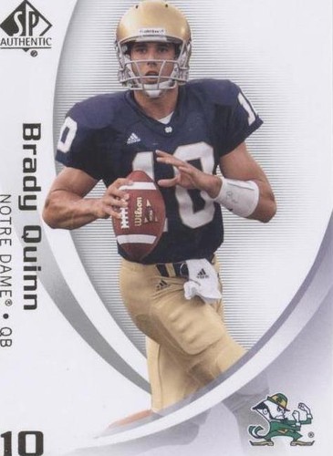 2010 SP Authentic Brady Quinn #9