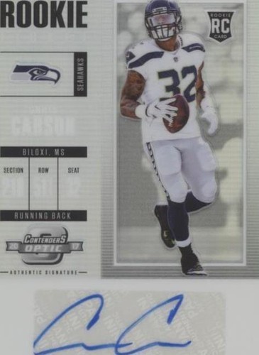 2017 Panini Contenders Optic Chris Carson #195