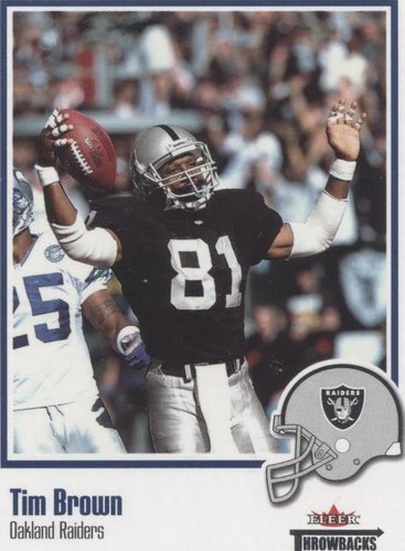 2002 Fleer Throwbacks Tim Brown #73