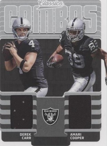 2018 Panini Classics Amari Cooper Derek Carr #12