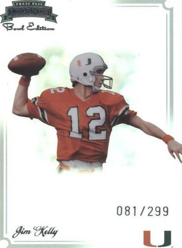 2008 Press Pass Legends Bowl Edition Jim Kelly #17