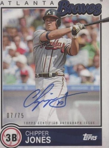 2020 Topps Brooklyn Collection - Chipper Jones #BKA-CJO