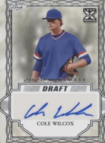 2020 Leaf Ultimate Draft - Cole Wilcox #BA-CW1