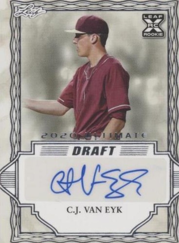 2020 Leaf Ultimate Draft - CJ Van Eyk #BA-CVE