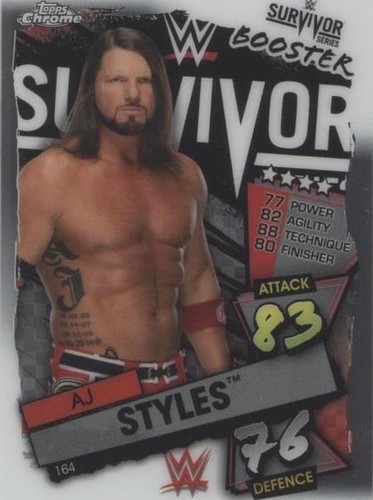 2021 Topps Chrome WWE Slam Attax - AJ Styles #164