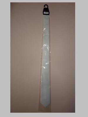 WHITE Gangster Costume Tie 55
