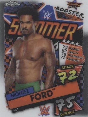 2021 Topps Chrome WWE Slam Attax - Montez Ford #154