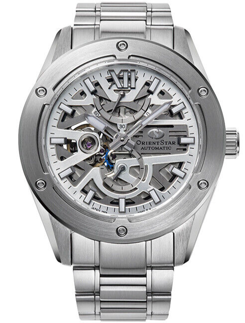 Pre-owned Orient Star Rk-bz0001s Avant-garde Skeleton Mechanical Automatic Watch 42.3mm