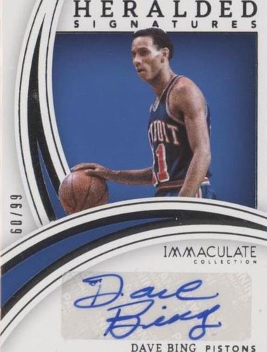 2021-22 Panini Immaculate Collection - Dave Bing #HS-DVB